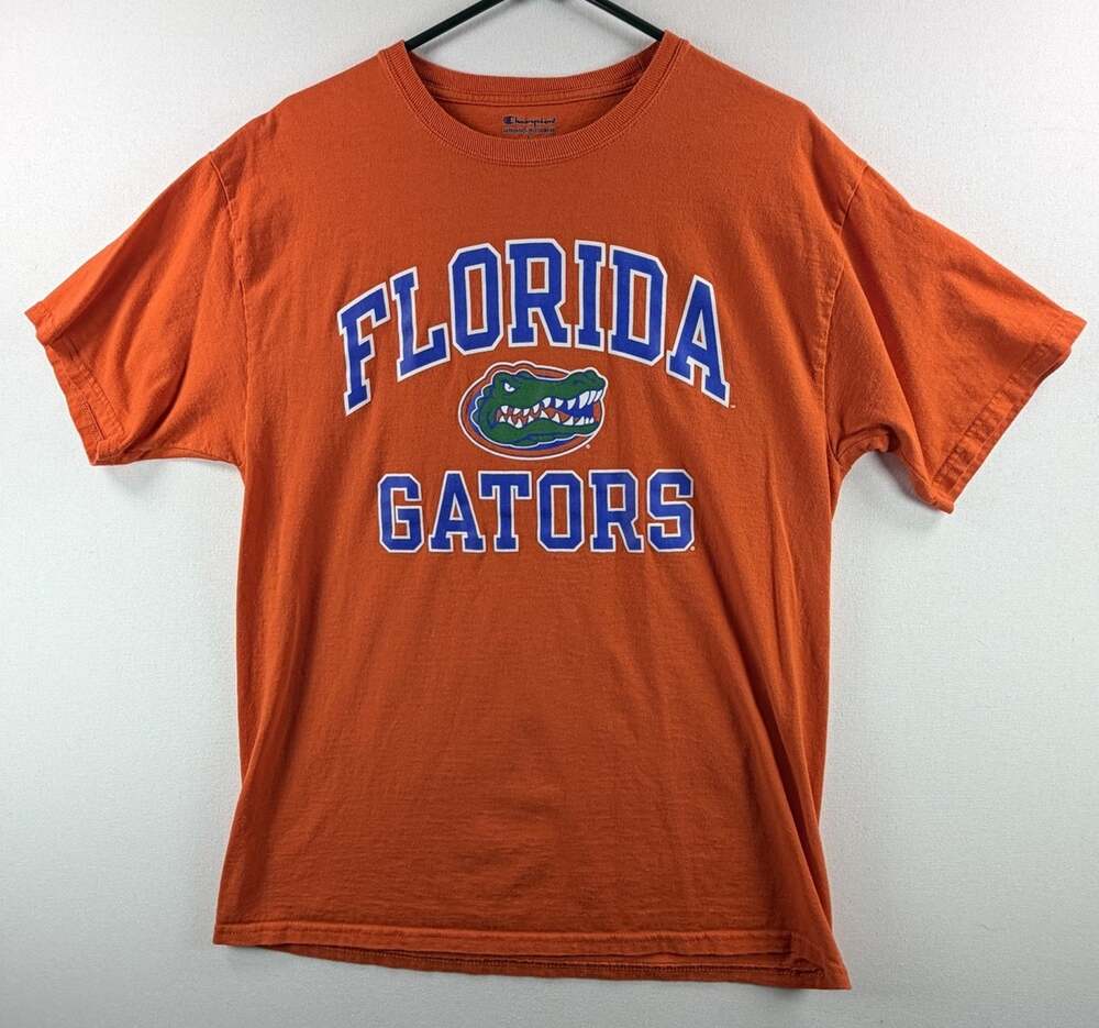 Champion NCAA Florida Gators Men’s Short Sleeve T-Shirt Orange Size Large